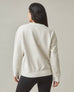 Women's Relaxed French Terry Crew - Malt White